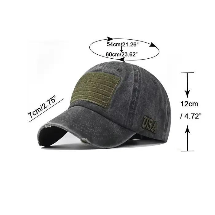 CNTANG 2024 été hommes casquette de Baseball mode coton drapeau américain chapeau de soleil Snapback extérieur