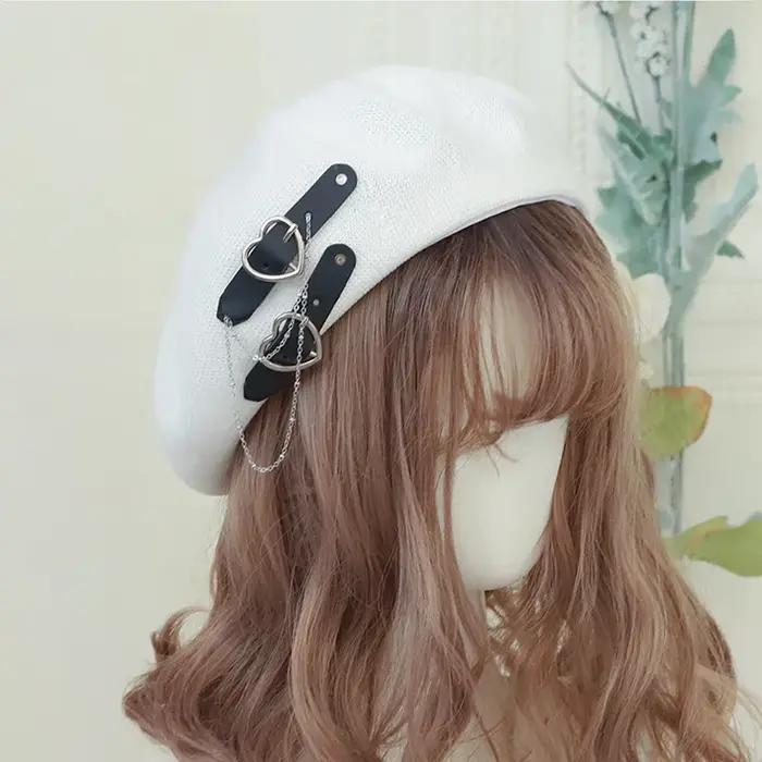Béret japonais Harajuku Y2 mode Lolita chapeau JK