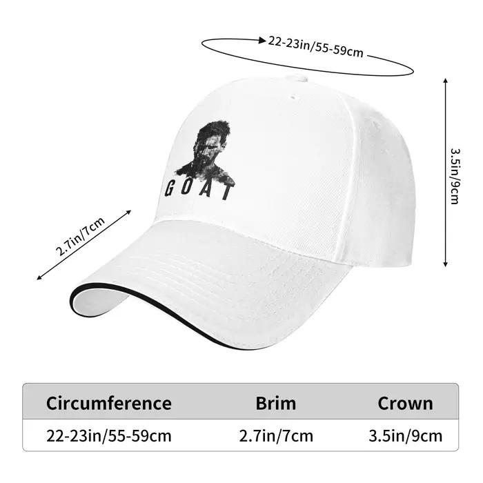 Casquette de baseball Football Messi pour hommes et femmes