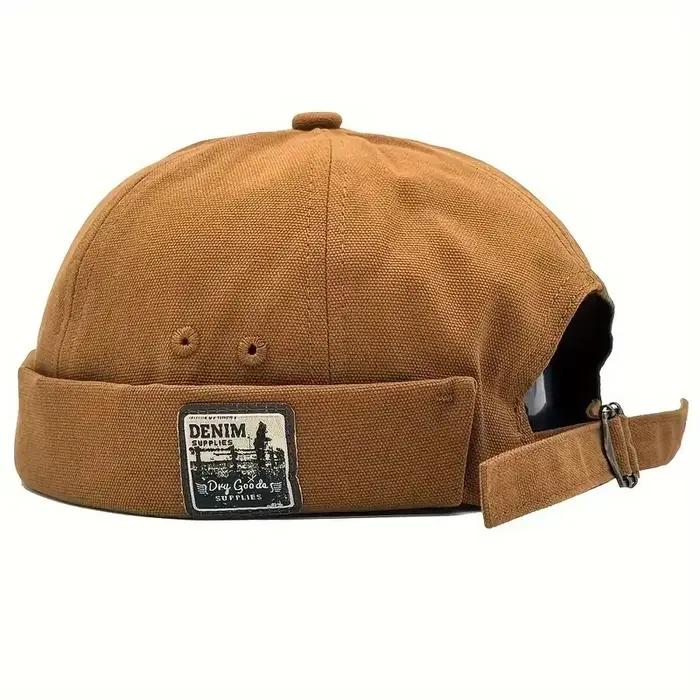 Casquette dôme Melon vintage unisexe polyester pour hommes et femmes style hip hop occassions extérieures toutes saisons ajustable et pliable