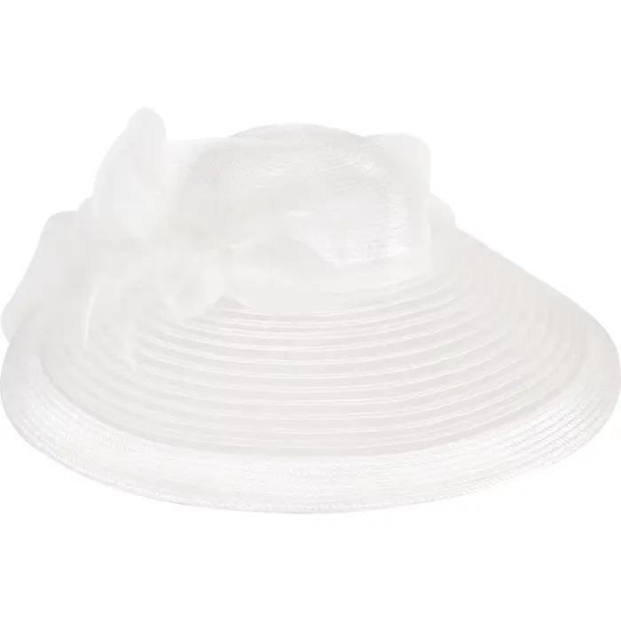 Chapeau Fedora FS élégant pour femmes à large bord polyvalent pour mariage, cérémonies et soirées de gala