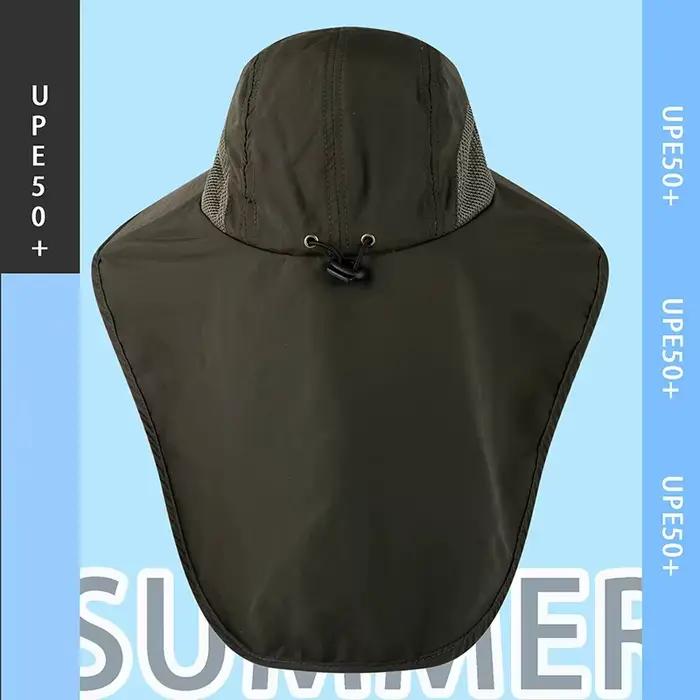 Chapeau de protection UV avec large bord et rabat pour le cou pour hommes et femmes