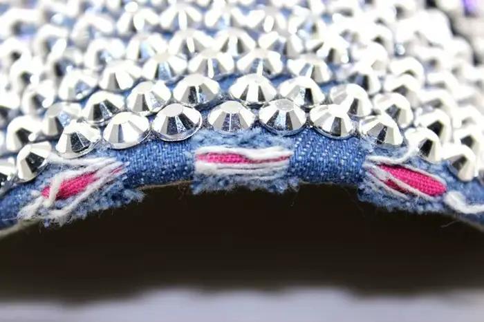 Casquette de Baseball d'automne femmes plein cristal coloré grand papillon chapeau Denim Bling strass casquettes