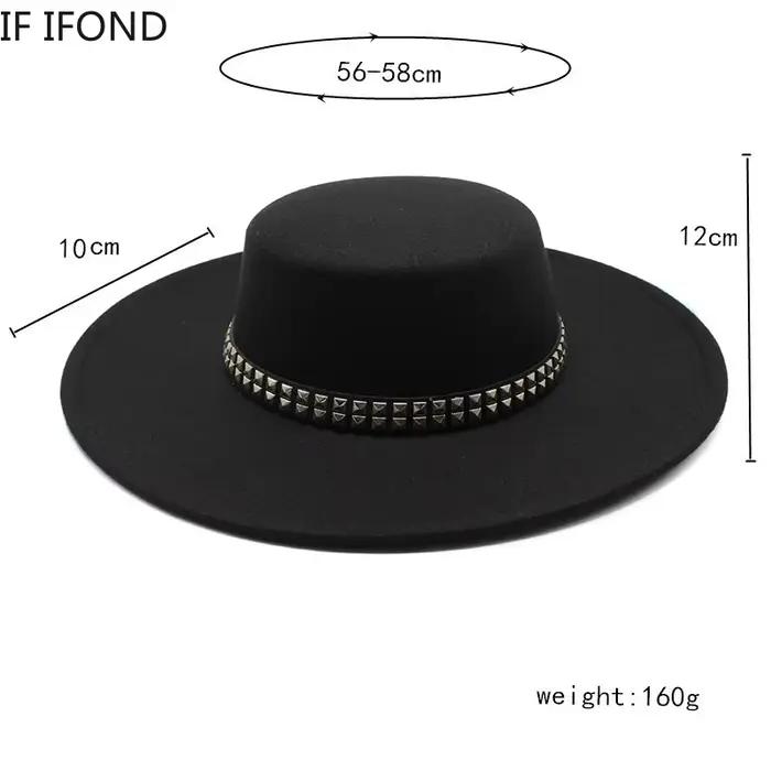 Fedora Vintage Classique en Feutre de Laine pour Hommes et Femmes Occasions Formelles et Décontractées Blanc Beige Kaki Noir