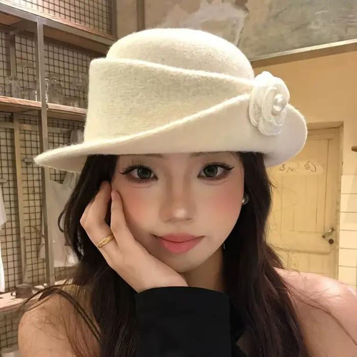 Chapeau Topper de Style Hepburn français