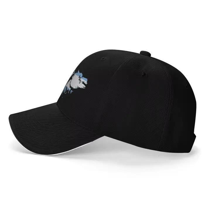 Casquette de baseball avec carte du drapeau argentin des îles Malvinas