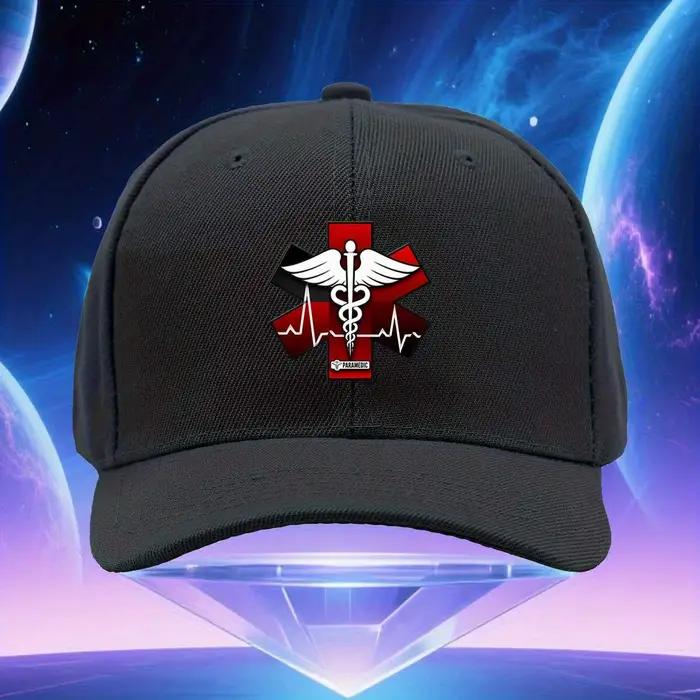 Casquette de camionneur réglable pour paramédicaux avec emblème Étoile de la Vie