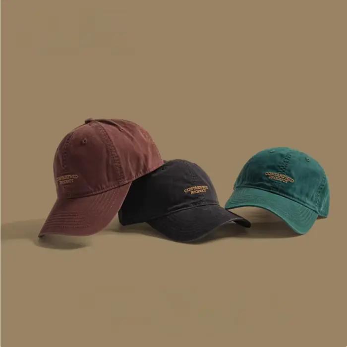 Casquette de baseball classique coréenne en coton pour hommes et femmes