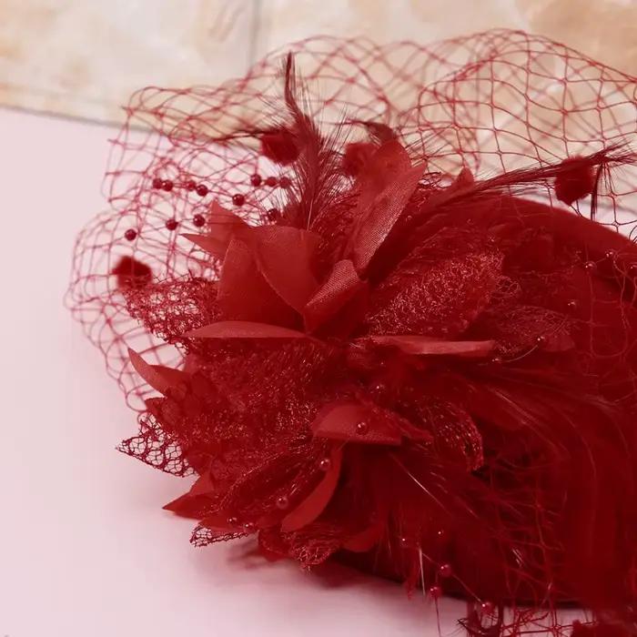 Fascinator-Chapeau de mariage perlé