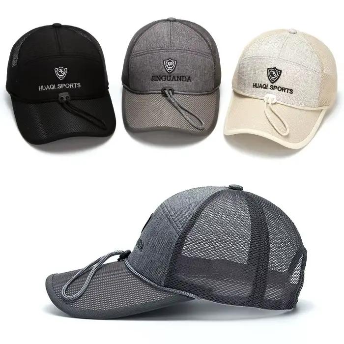 Chapeau d'extérieur d'été en maille brodée