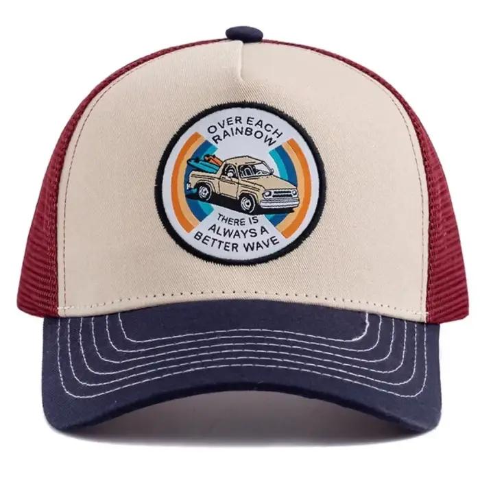 Casquette de baseball unisexe brodée en maille