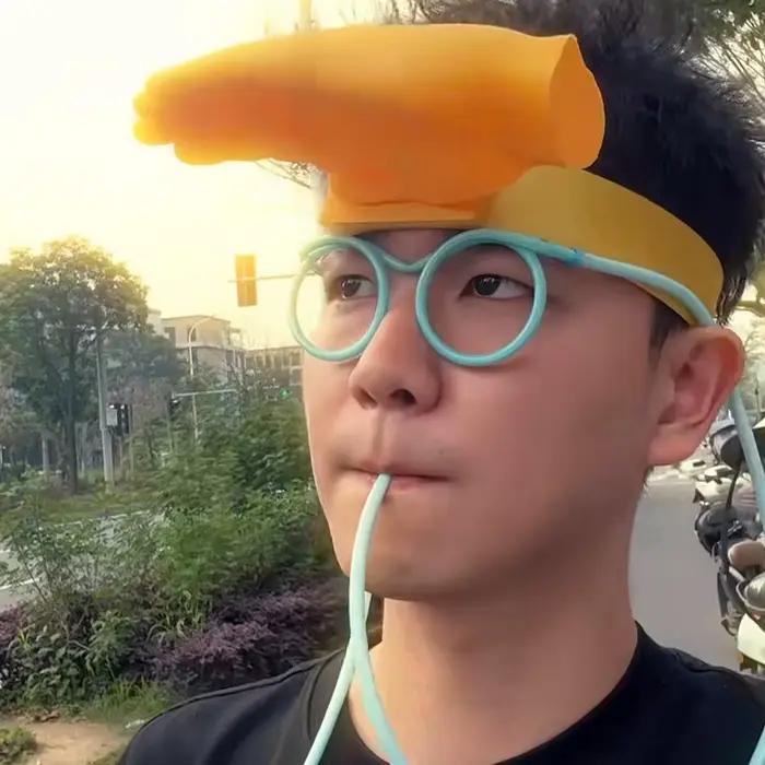 Chapeau de soleil 3D en forme de paume géante pour spectateurs de stade en plein air