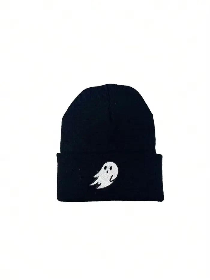Chapeau tricoté brodé fantôme mignon pour homme et femme résistant au froid, halloween, automne et hiver occasions spéciales fantaisie et style fantôme unique fantaisie fantôme fantaisie fantôme fantaisie fantôme fantaisie fantôme fantaisie fantôme fantaisie fantôme fantaisie fantôme fantaisie fantô