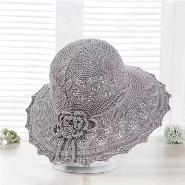 Grand chapeau de paille à large bord pour femme