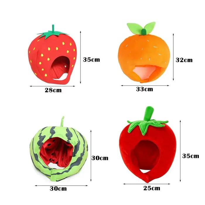 Chapeau de fruits de dessin animé mignon