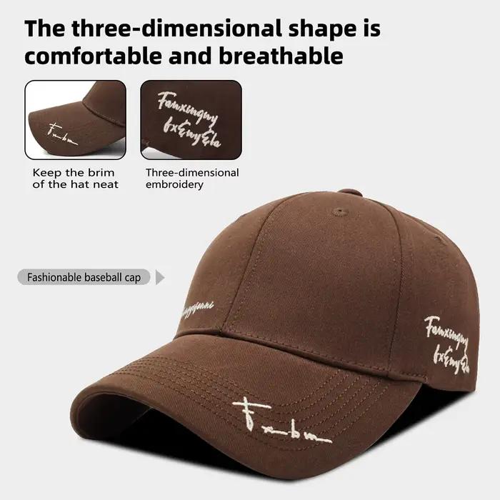 Casquette de baseball à visière profonde et large pour femme
