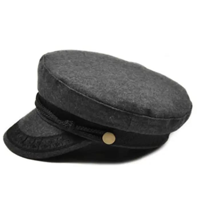 COKK – casquette militaire noire pour femmes