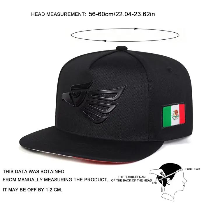 Casquette de baseball unisexe avec broderie tête d'aigle, polyester, ajustable, style hip-hop, pour printemps et automne, protection solaire, décontracté
