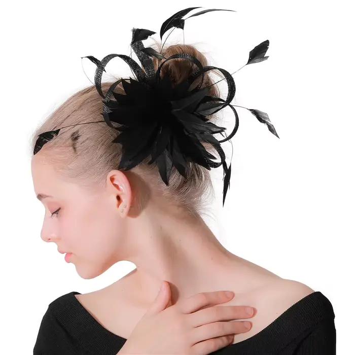 Fascinator dame chapeau femmes mariage adulte fête aucun fascinateurs mère de la mariée chapeaux XMF174 bonne vente