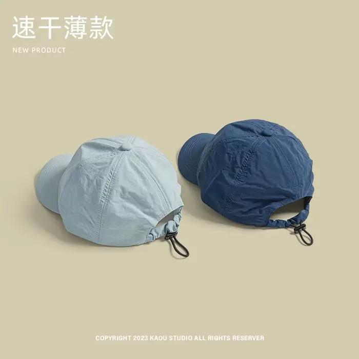 Casquette à séchage rapide coton polyester réglable pour plein air et sports quatre saisons décontracté homme femme