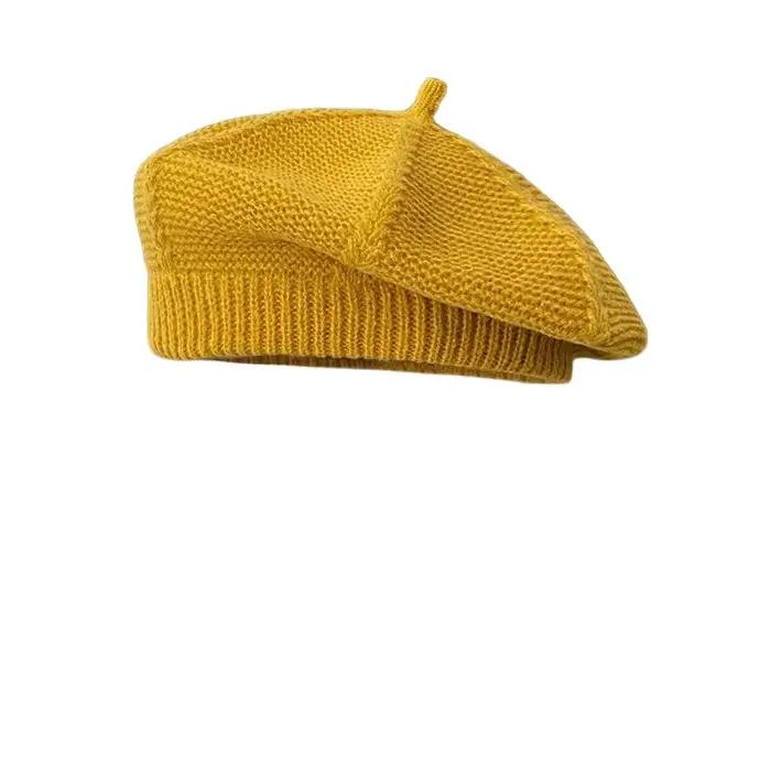 Béret tricoté de Style japonais pour femmes