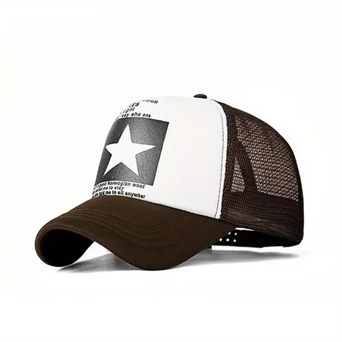 Casquette de baseball imprimée étoile à cinq branches