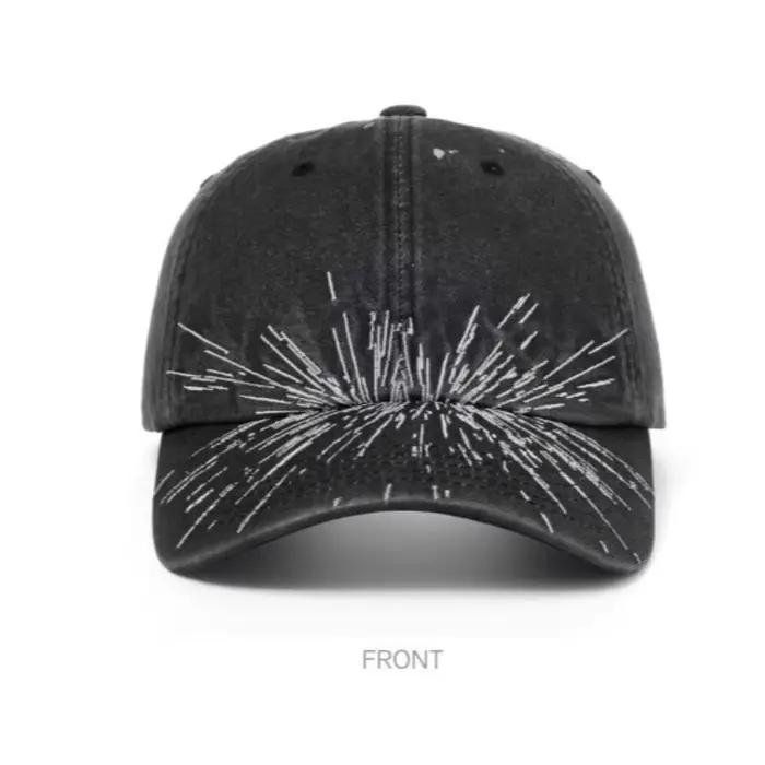 Casquette de baseball brodée 'What Is Your Love Song' en coton délavé