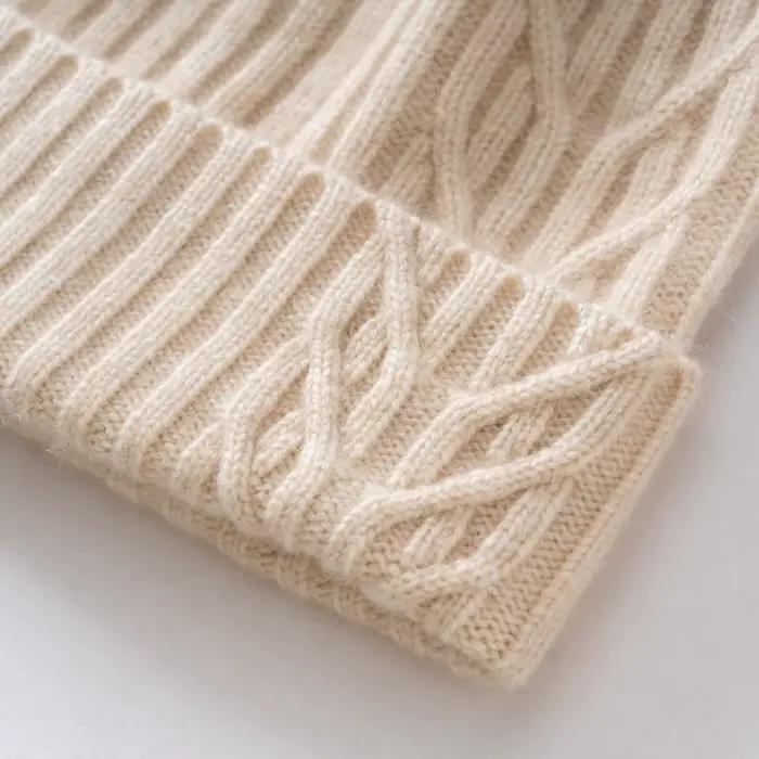 Chapeau 100% cachemire pour l'automne et l'hiver