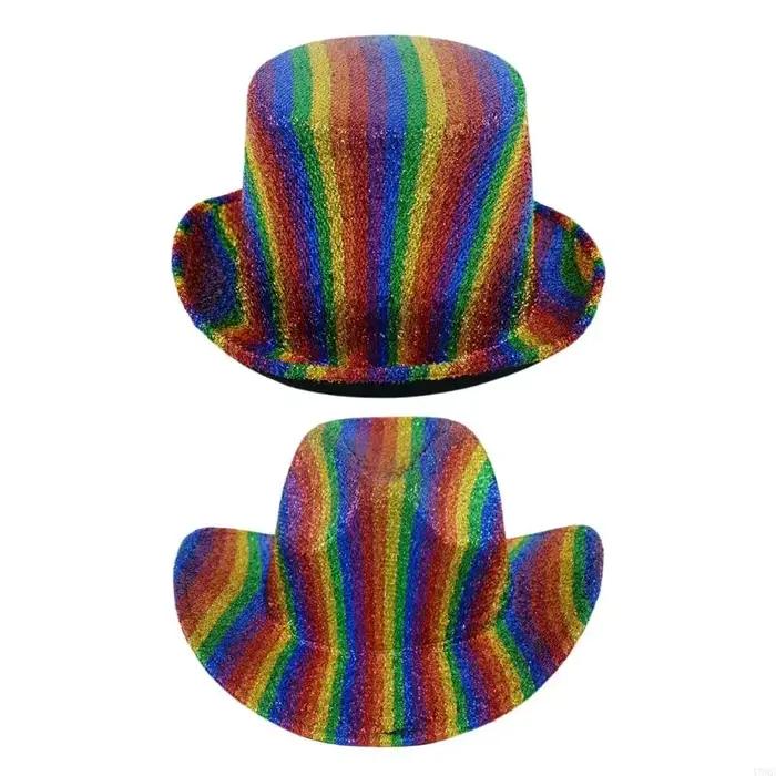 Chapeaux Cowboy arc-en-ciel accrocheurs