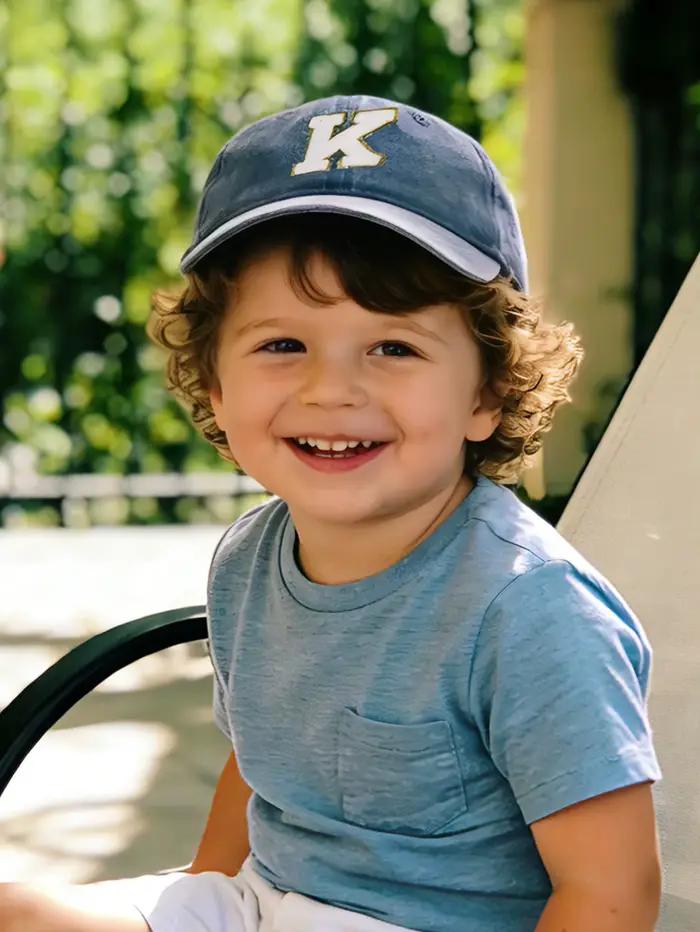 Casquette de baseball grise pour enfants