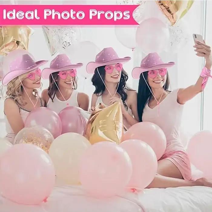 Chapeau de Cowboy Rose pour ixd'Enterrement de Vie de Jeune Fille