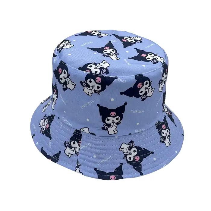 Chapeau de plage kawaii à double broderie