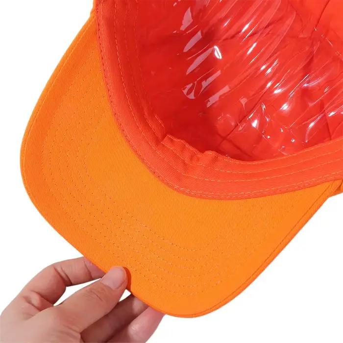 Casquette de Baseball Orange en coton