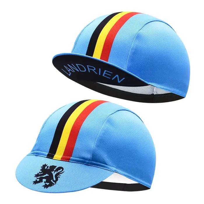 Casquette de cyclisme classique unisexe respirante bleue pour homme et femme occasions sportives de vélo et randonnées