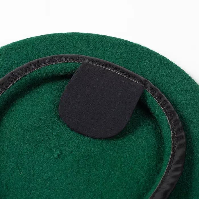 Béret Militaire en Laine Grande Taille pour Têtes Fortes – Unisexe Hommes Femmes – Chaud Hiver – Casquette Large Style Soldat/Diable – Chapeau de Peintre