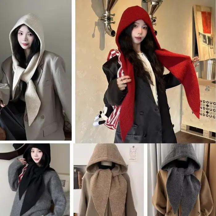 Chapeau et écharpe tendance en laine pour l'automne et l'hiver
