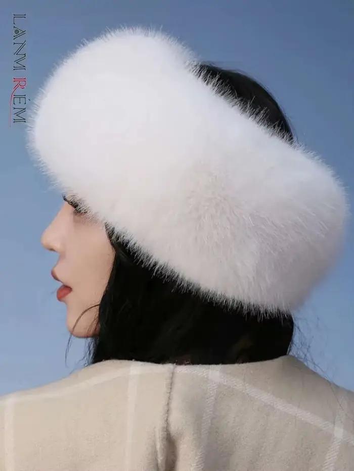 Chapeau en fourrure de renard pour femme