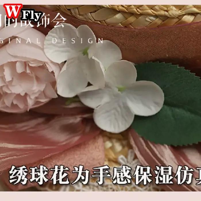 Harajuku-Chapeau de soleil en paille pour femmes et filles
