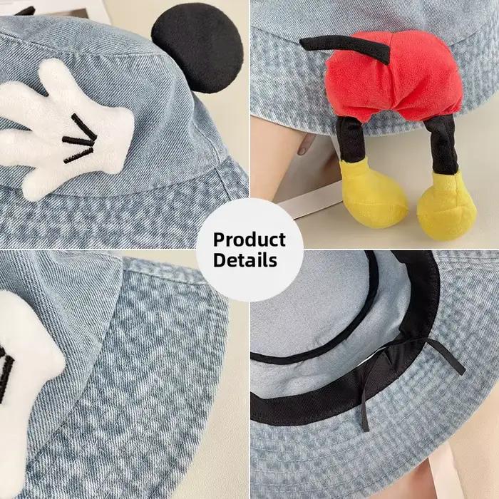 Chapeau de pêcheur en denim lavé pour femmes