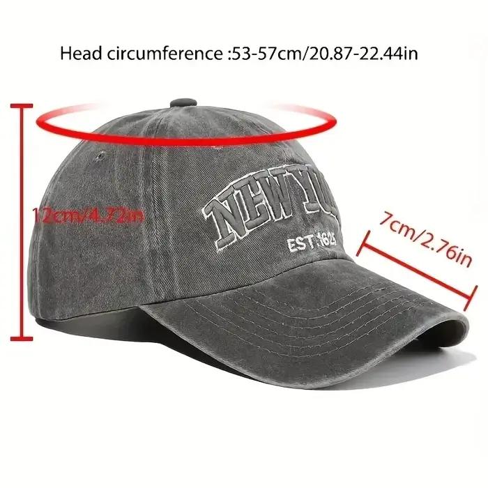 Casquettes de baseball en coton délavé pour hommes et femmes