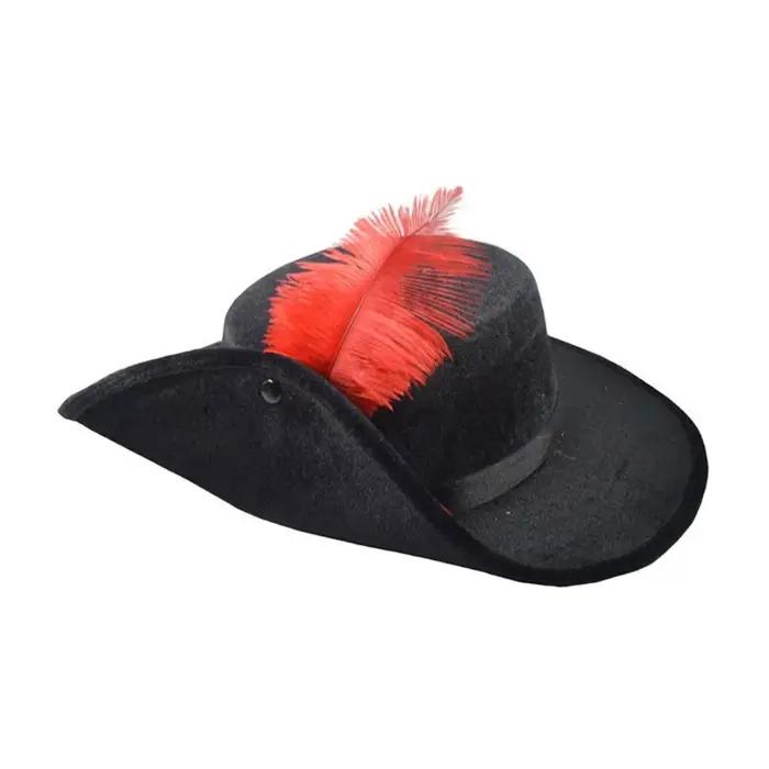 Grande-Bretagne Gentleman Fedora chapeau avec plume Vintage grand bord roulé décontracté Jazz