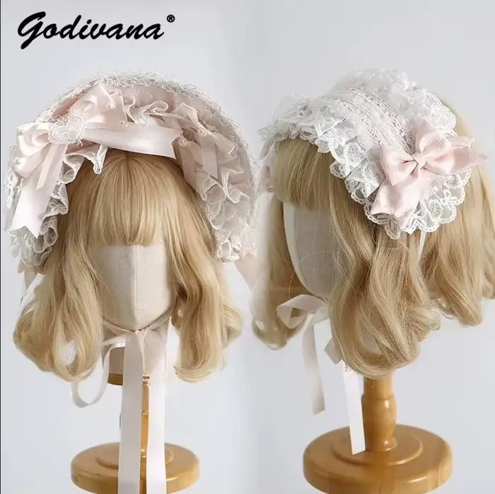 Couvre-chef Lolita Original bleu et rose pour filles et femmes
