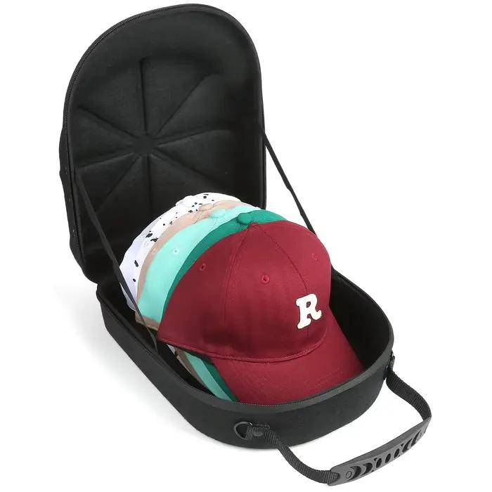 Étui de transport pour casquettes de baseball en EVA, boîte de rangement pliable pour 6 casquettes, organisateur anti-poussière et respirant pour hommes et femmes voyages occasions spéciales