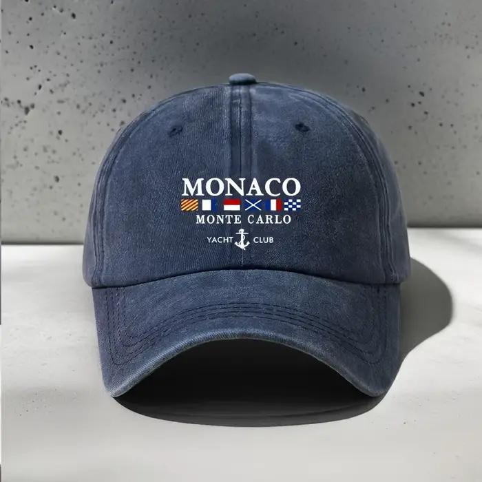 Casquette de baseball tendance à motif géométrique MONACO