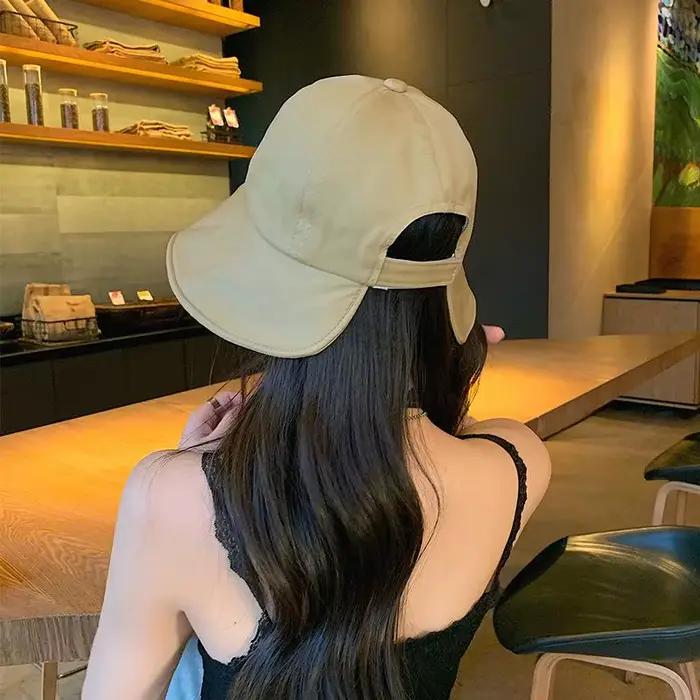 Chapeau de soleil pour femmes à large bord protection UV 360 degrés pliable confortable pour la plage et activités de plein air