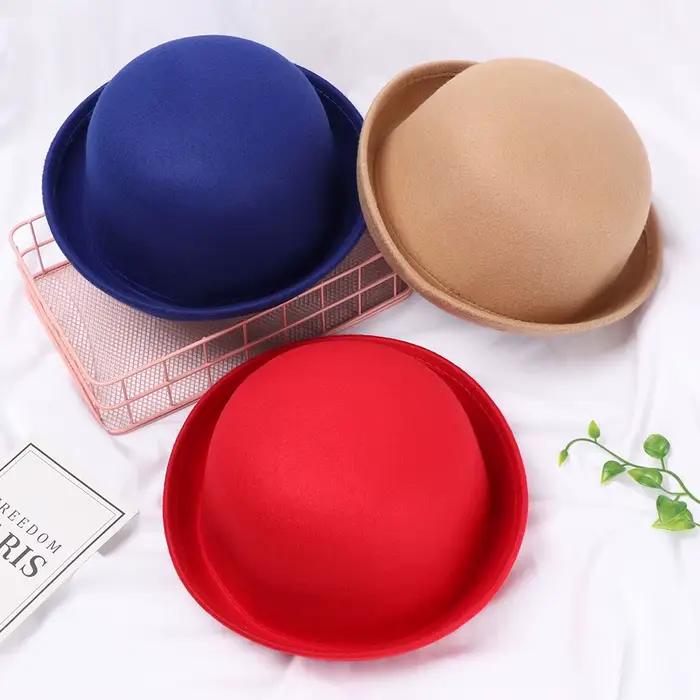 Chapeau Fedora en feutre souple et non déformable pour femme