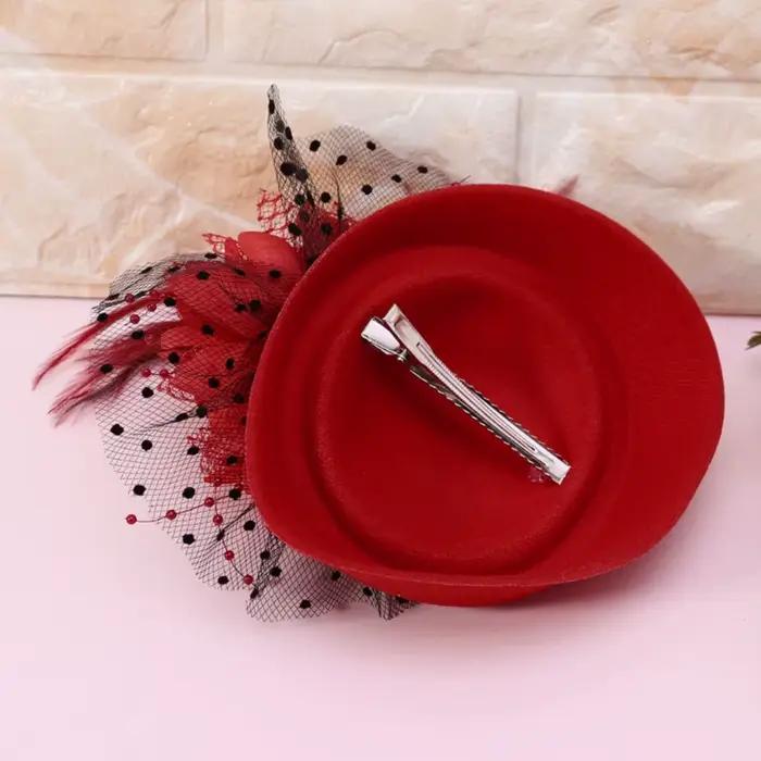 Fascinator chapeaux bandeau femmes plume fleur mariées cheveux accessoires mariage