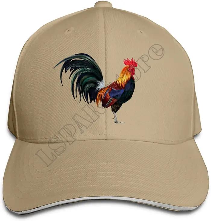 Casquette de Baseball à visière de poulet coq