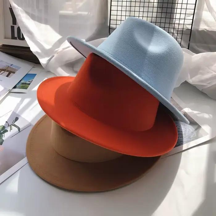 Chapeau Fedora en feutre pour femmes