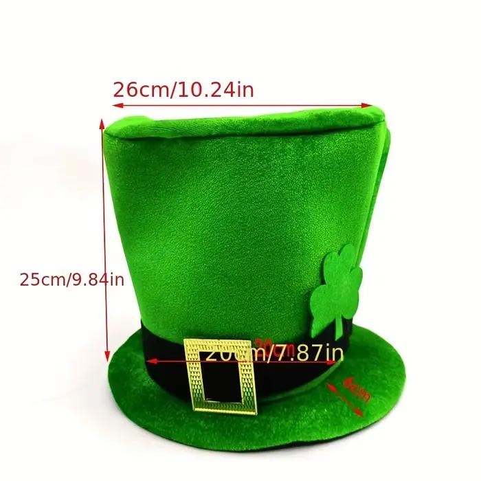 Chapeau haut-de-forme trèfle vert pour la Saint-Patrick
